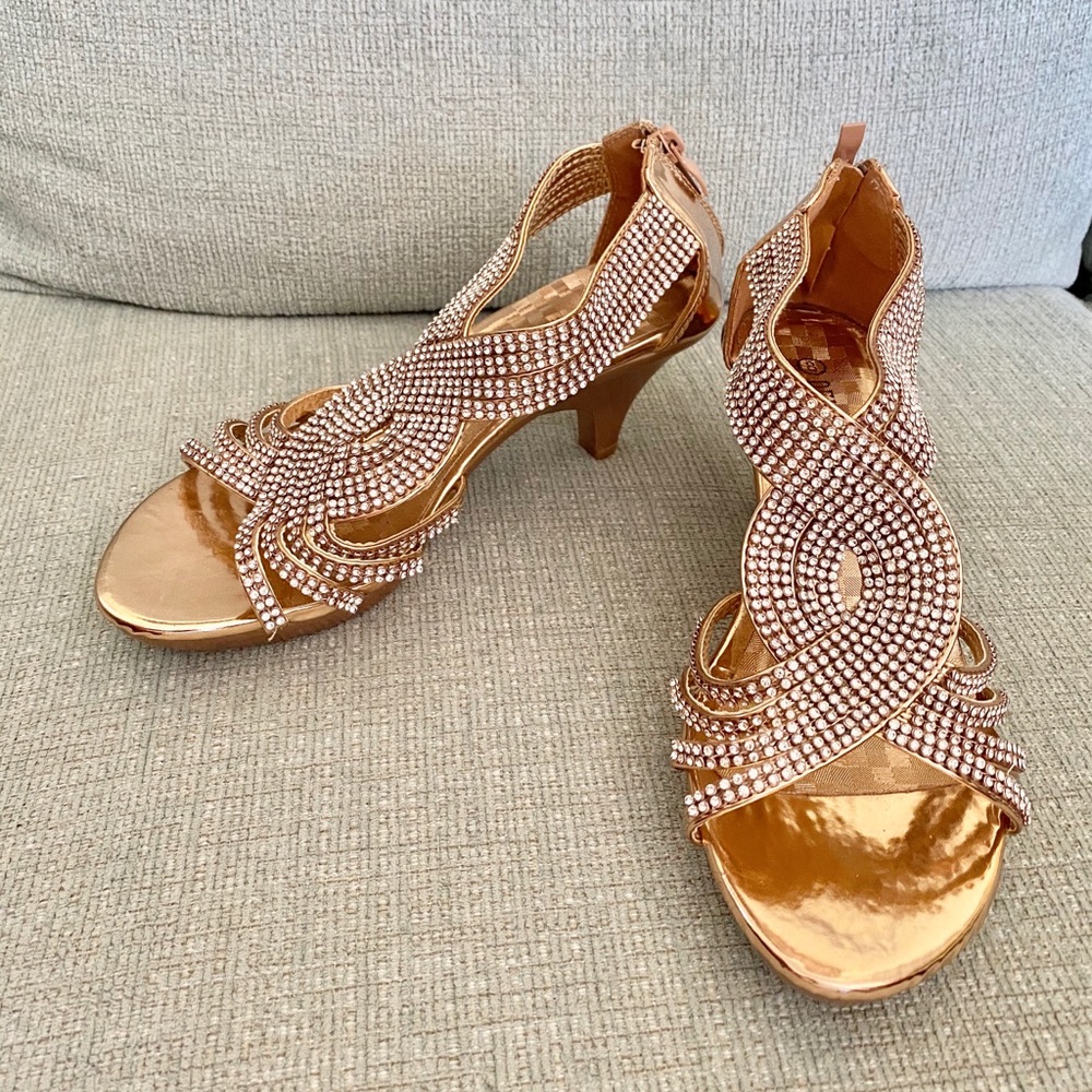 New Rose gold kitten heels ( semi formal/formal)